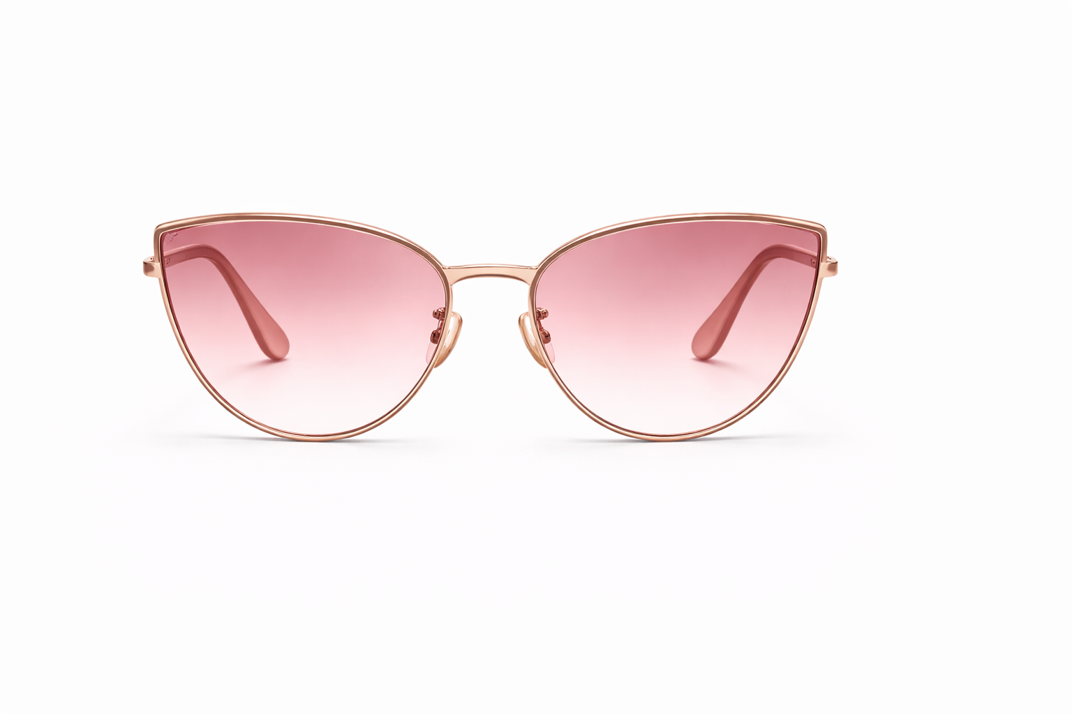 Cat Eye Sunglasses - Rose Gold